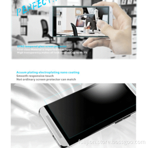 Anti-crack 0.15mm 0.2mm 0.33mm tempered-glass screen protector for HTC ONE M7
